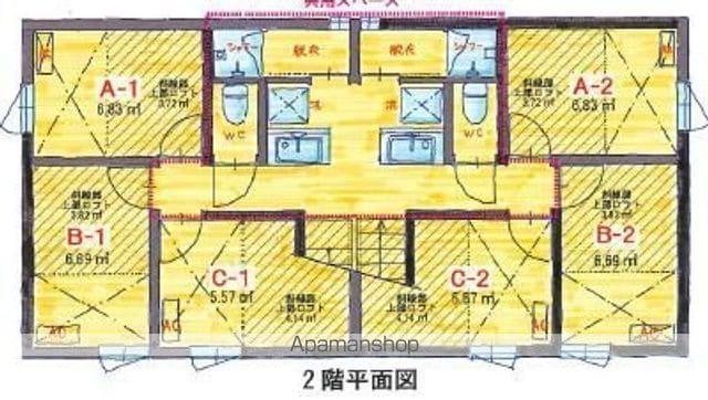 FUBAR 5 FOO(ワンルーム/2階)の間取り写真