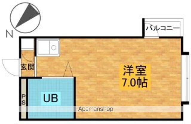 ヴェルナール忠岡(ワンルーム/3階)の間取り写真