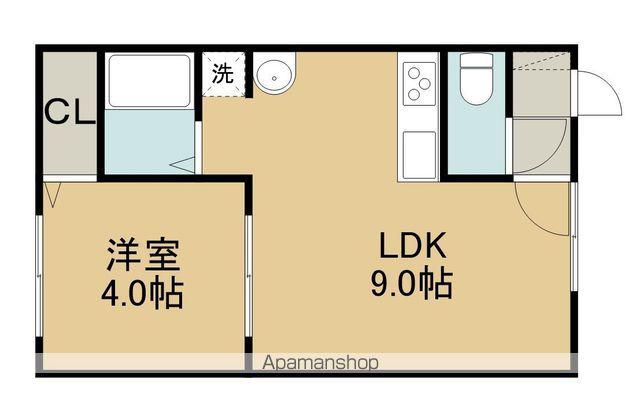 レインボーハウス白老NO.8(1LDK/3階)の間取り写真