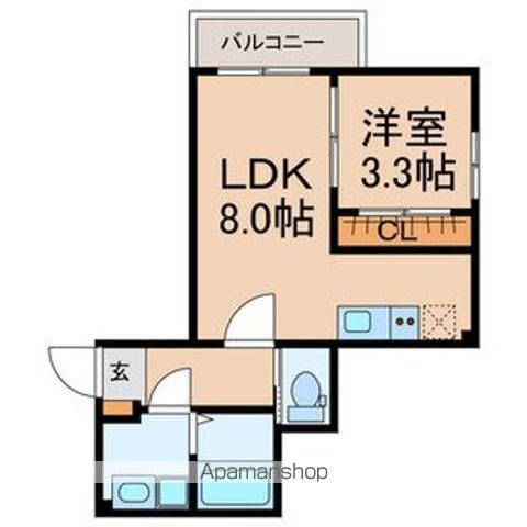 BON APPETIT(1LDK/1階)の間取り写真