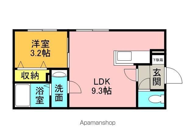 MARRIOTT F ビレッジ(1LDK/4階)の間取り写真