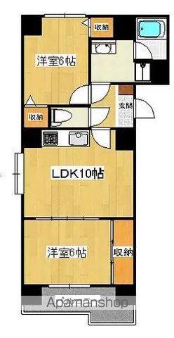 朝日プラザ高松エルグ(2LDK/7階)の間取り写真