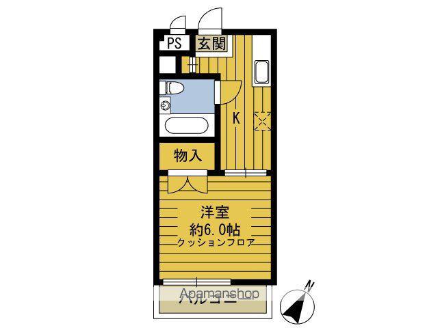 ル・シーダ(1K/1階)の間取り写真