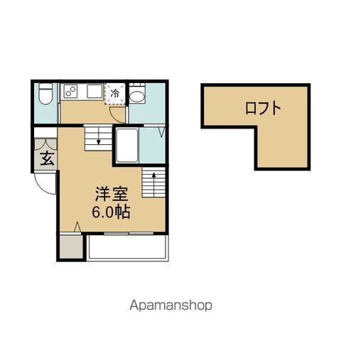 アークラヴィータ(1K/1階)の間取り写真