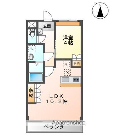 ヴィア グラン シャリオ(1LDK/1階)の間取り写真
