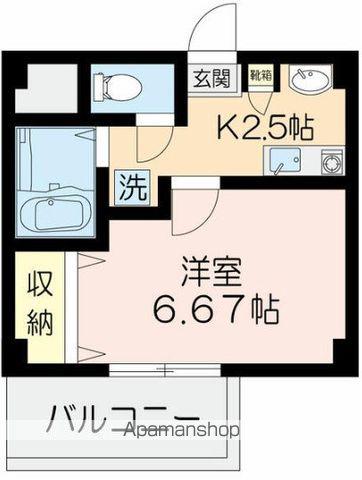 TSティーズ(1K/1階)の間取り写真