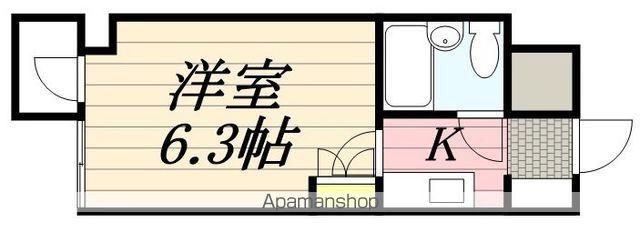 ダイアパレス函館南部坂(ワンルーム/3階)の間取り写真