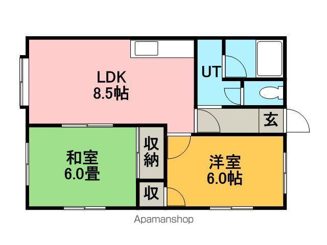 オリンピアマンション(2LDK/2階)の間取り写真