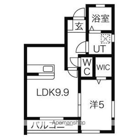 コリーナ(1LDK/1階)の間取り写真