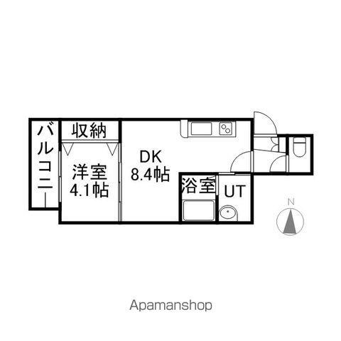 クラッセ北大前Ⅲ(1LDK/3階)の間取り写真