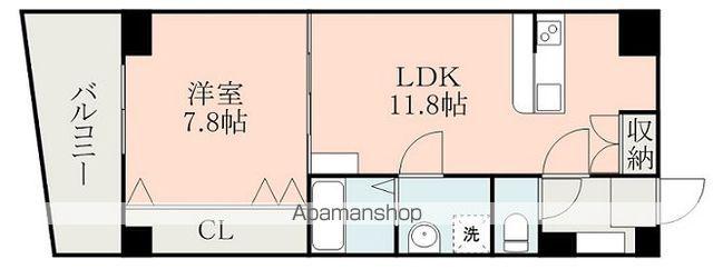 アパアズーロ(1LDK/3階)の間取り写真
