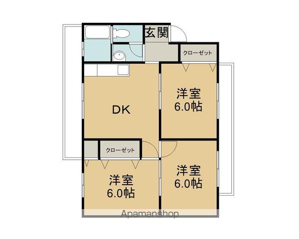 ペアハイツ Ⅰ(3DK/4階)の間取り写真