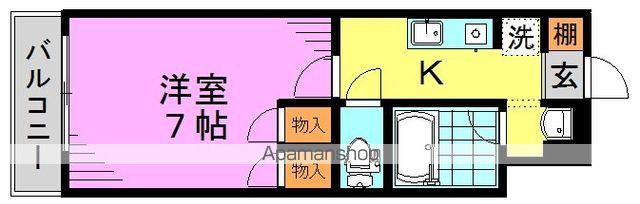 ガーデンハウス東高円寺(1K/4階)の間取り写真