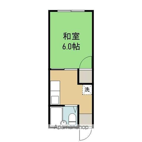 PIAA(1K/2階)の間取り写真