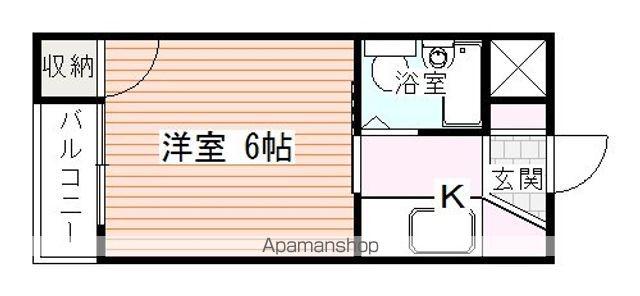 第5濱田ビル(1K/2階)の間取り写真