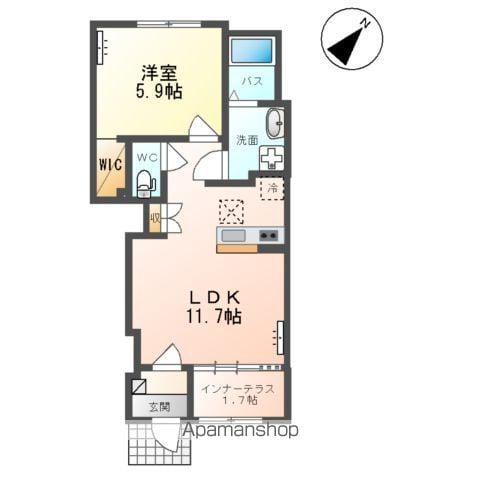 パルティーダ・T(1LDK/1階)の間取り写真