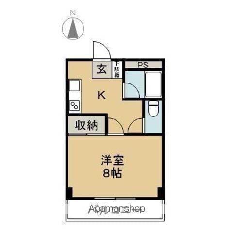 松本ノーサンマンション(1K/1階)の間取り写真