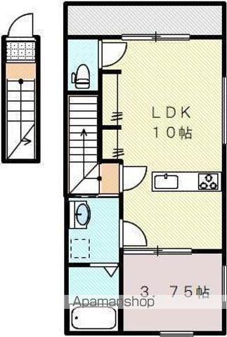 LUMIELE仏生山(1LDK/2階)の間取り写真