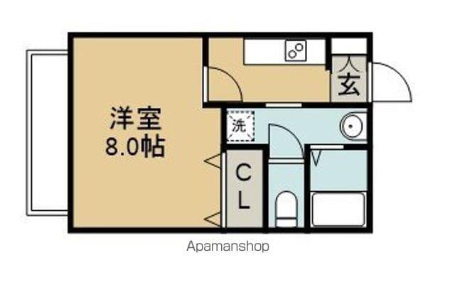 サン・FRIENDS元町(1K/2階)の間取り写真