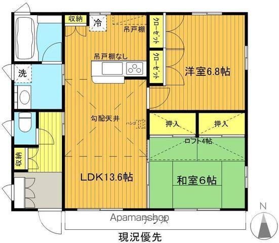東北本線 郡山駅(福島) バス乗車時間:10分 昭和町南バス停で下車 徒歩2分 1階建 築13年(2SLDK)の間取り写真