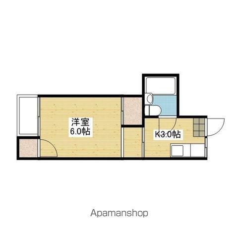 コーポ瑞穂(1K/2階)の間取り写真