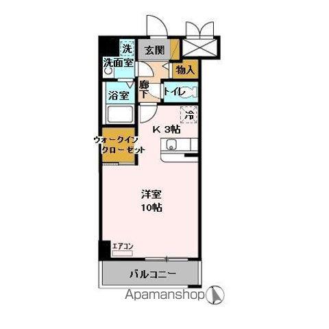 グリーンヒルレジデンス(1K/3階)の間取り写真