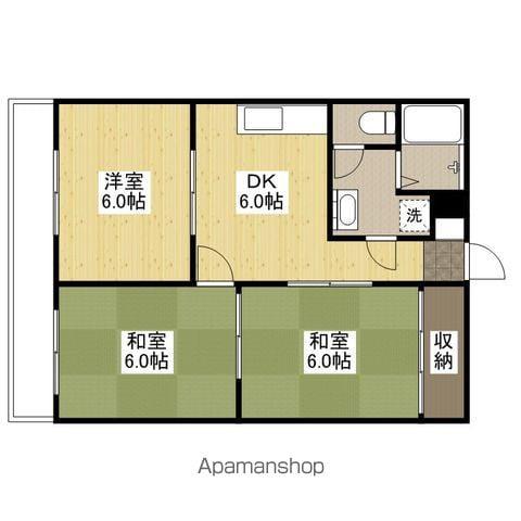 第2森川マンション(3DK/2階)の間取り写真