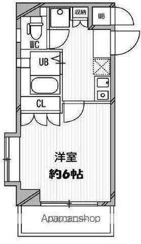 スペーシア高円寺Ⅱ(1K/3階)の間取り写真