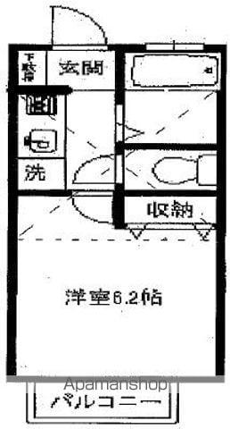 パークスクエア石神井公園(1K/2階)の間取り写真