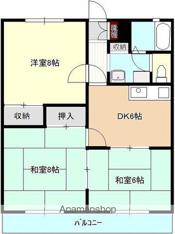 森マンション(3DK/1階)の間取り写真