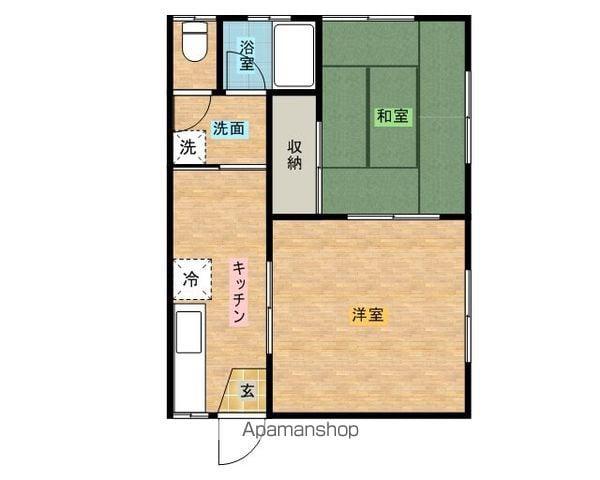 セイエーハイツ(1LDK/2階)の間取り写真