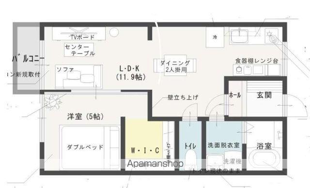 コーポオアシスⅡ(1LDK/2階)の間取り写真