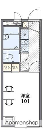 レオパレスSKK・マンションⅣ(1K/2階)の間取り写真