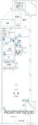 グリアス横浜・プルミエール(ワンルーム/6階)の間取り写真