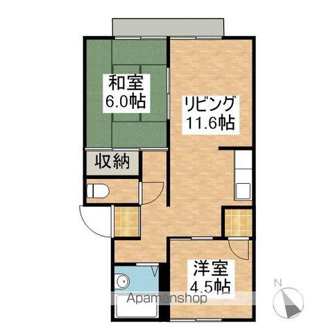 レジデンス東光(3K/1階)の間取り写真