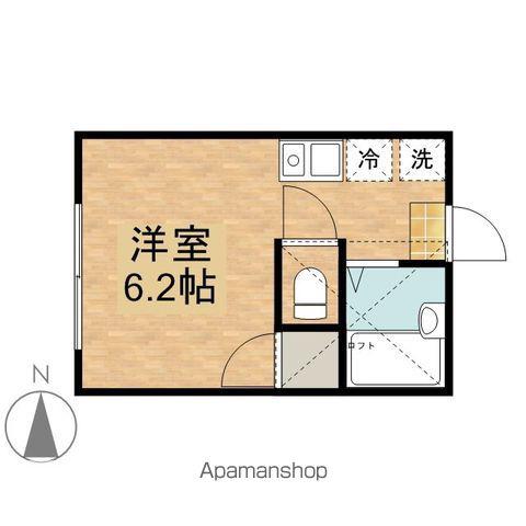 コーワ曙町Ⅱ(ワンルーム/1階)の間取り写真