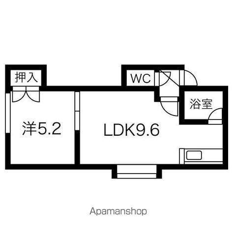 SPハイム(1LDK/1階)の間取り写真