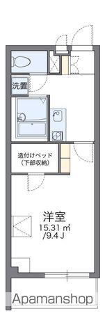 レオパレスセンター ヴィレッジ(1K/3階)の間取り写真