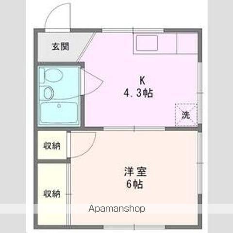 コーポヨシダ(1K/1階)の間取り写真