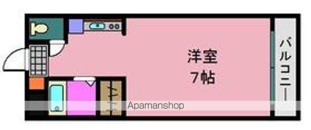 アップルコート紫原Ⅱ(1K/3階)の間取り写真