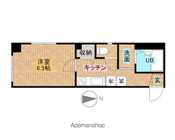 BELL WOOD J(1K/1階)の間取り写真