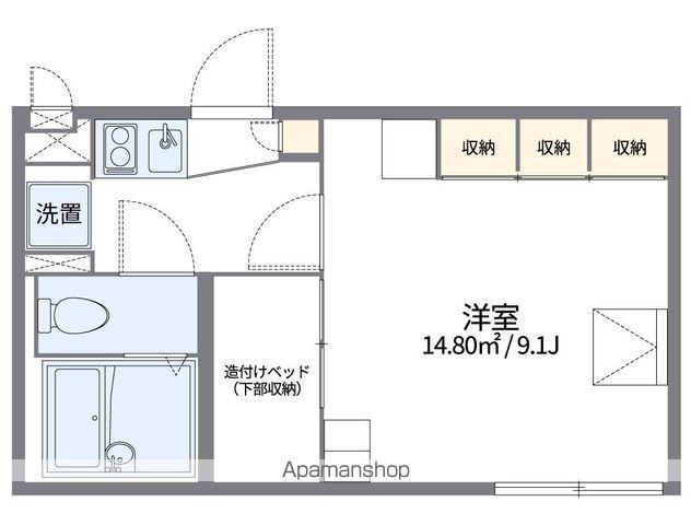 レオパレスラーナ(1K/1階)の間取り写真