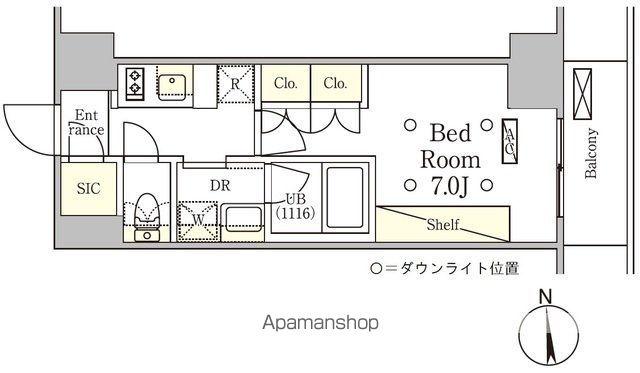 テラス御徒町(1K/11階)の間取り写真
