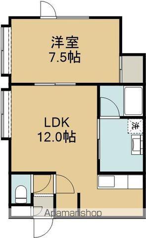 シャトーツイン(1LDK/1階)の間取り写真