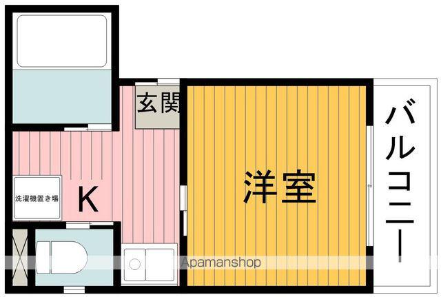 マイウェイ刀根山(1K/3階)の間取り写真