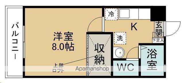 ティエラドミールB棟(1K/1階)の間取り写真