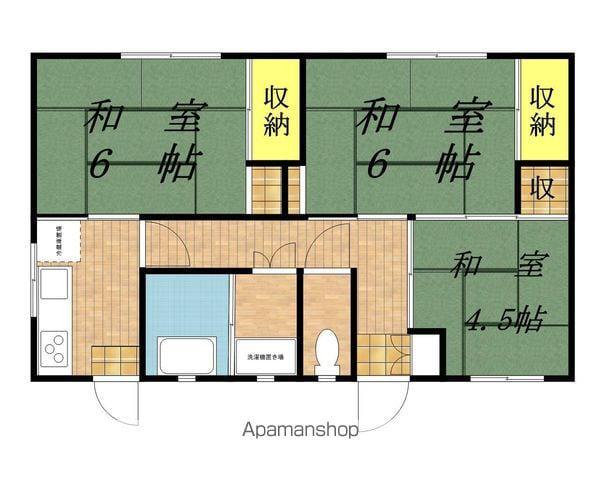 飯田線 小町屋駅 徒歩12分 1階建 築57年(3K)の間取り写真