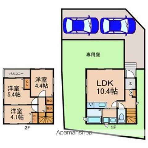 京成電鉄千原線 ちはら台駅 徒歩8分 2階建 築3年(3LDK)の間取り写真