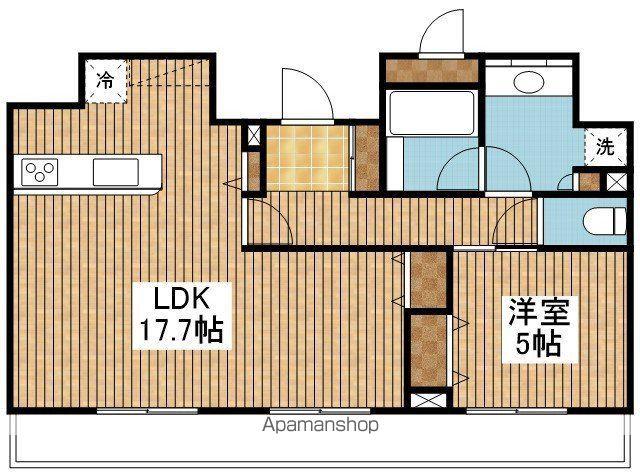 ザ・プレミア新潟駅万代(1LDK/2階)の間取り写真