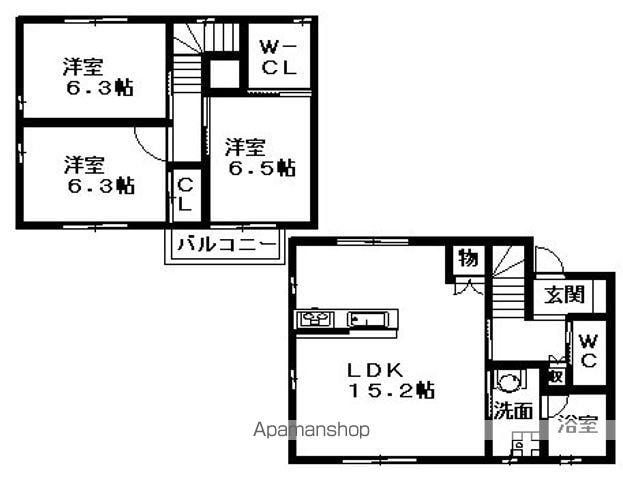 バンクーバー1106(3LDK)の間取り写真